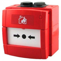Pulsador de alarma rearmable convencional, con led indicativo. Protección IP67. EN54 - 11 SOBRE PEDIDO