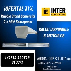 Mueble Stand Comercial 2 x 48W Sobreponer