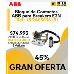 Bloque de Contactos ABB para Breakers E3N Ref: 1SDA038361R1
