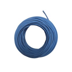 Cable de Cobre Aislado No 6 AWG LIBRE DE HALOGENOS Color Azul Metro - Tramo o Corta de 4 Metros