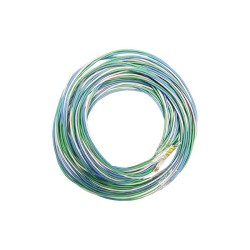 Cable de Cobre Aislado No 12 AWG Triplex Color Azul Verde Blanco Libre de Halogenuros Metro - Tramo o Corta de 10.