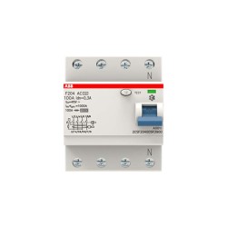 F204 AC-100/0.3 IEC Interruptor diferencial 4P tipo AC 300 mA Ref:2CSF204005R3900 (i2)