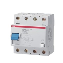 F204 AC-125/0.1 Interruptor dif 4P tipo AC 100 mA Ref:2CSF204001R2950 (i2)