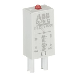 Modulo enchufable LED rojo 110-230VAC-110VDC Ref:1SVR405654R0100 (i2-2457)