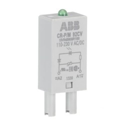Modulo Enchufable Varistor LED Verde 110-230 V AC-DC 1SVR405655R1100 I2-240624