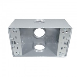 Caja Fundición Aluminio 5800 con salida 1pulgada 5 Huecos