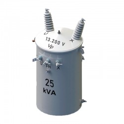 Transformador Monofasico en Aceite de 25 KVA - 13.200 v - 120 - 240 v REF: 496081
